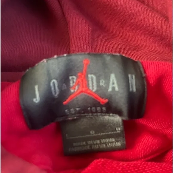 Jordan men red large hoodie long sleeve - Picture 3 of 3